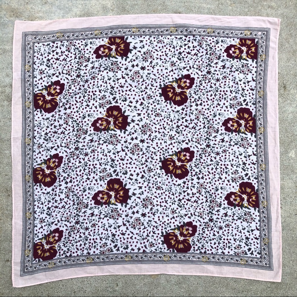 Everly Floral Boho Spring Head/Purse/Neck Scarf
